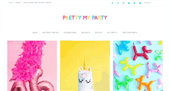Desktop Screenshot of prettymyparty.com